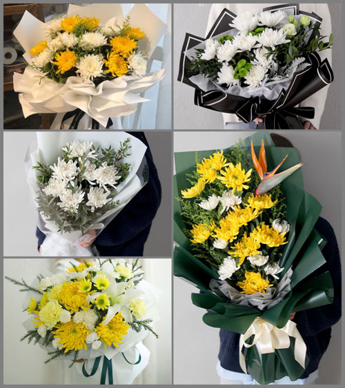 江苏镇江润州区七里甸街道白事花束代送